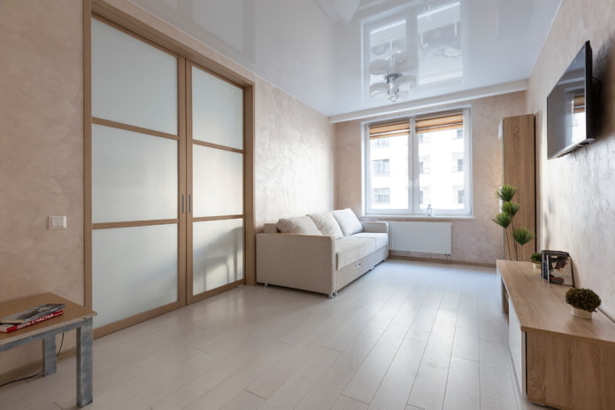 light-colored doors combined with a light floor
