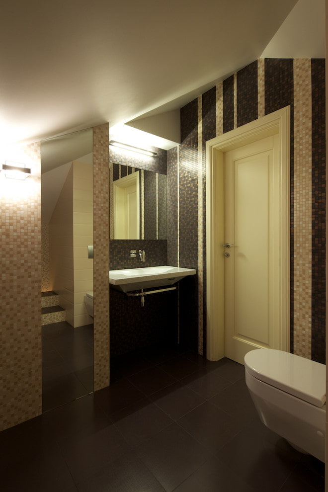 light-colored doors in combination with a dark floor