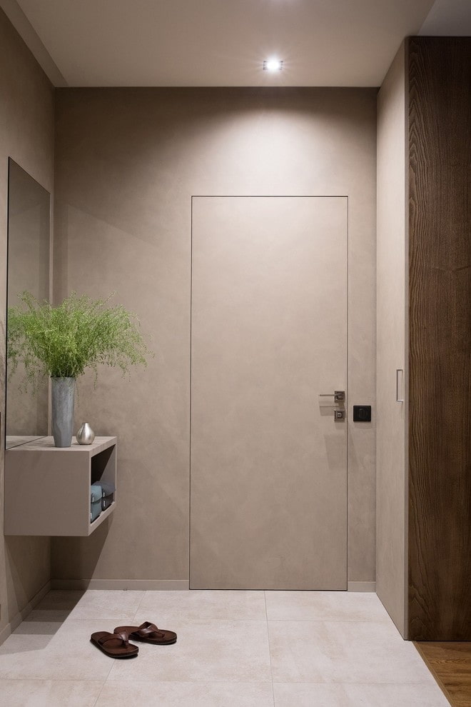 light-colored doors in a modern style