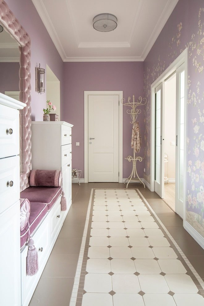 light-colored doors in combination with furniture in the interior