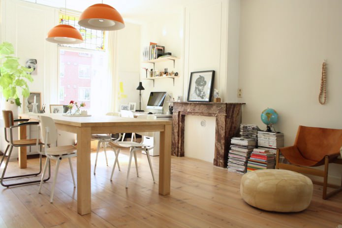 Light brown floor