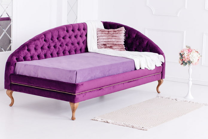 ottoman with legs in the interior