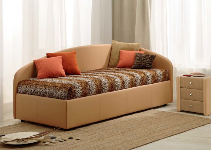 ottoman near the window in the interior