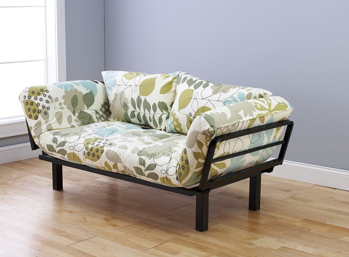 Click-clack sofa bed in the interior