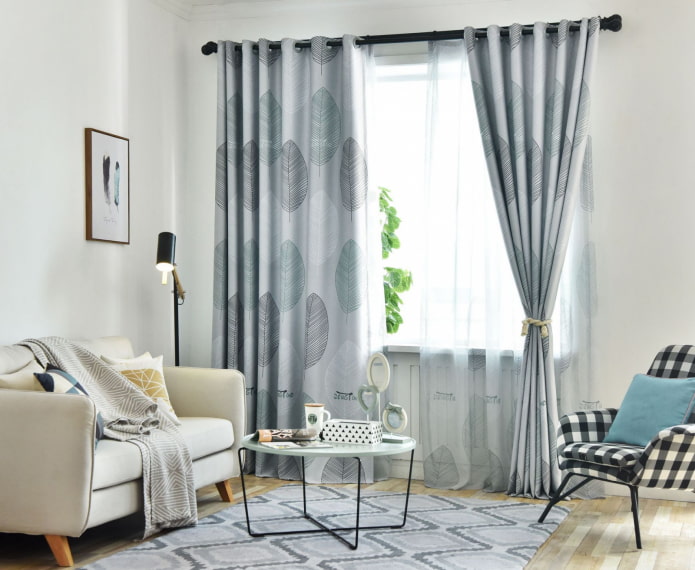 curtains in the interior