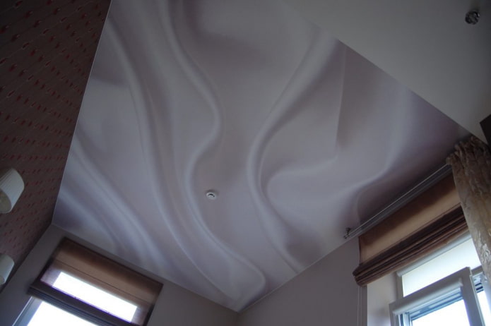 stretched fabric with imitation silk