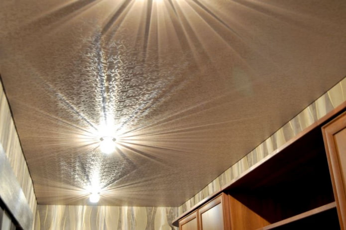 stretch ceiling metallic