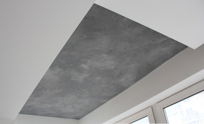 stretched fabric under concrete