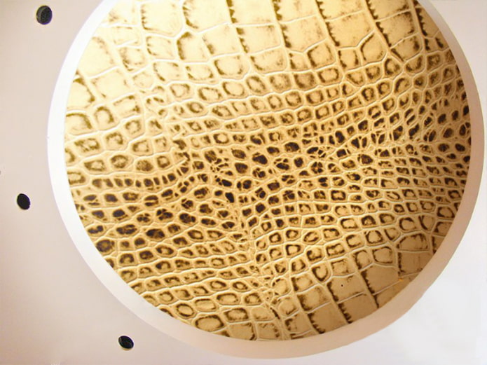 textured stretch fabric under the skin