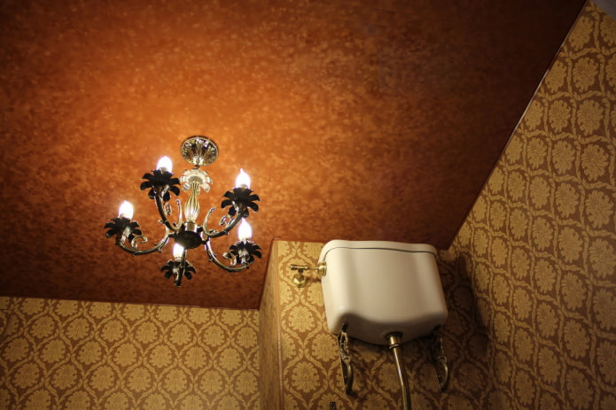 ceiling with velvet texture