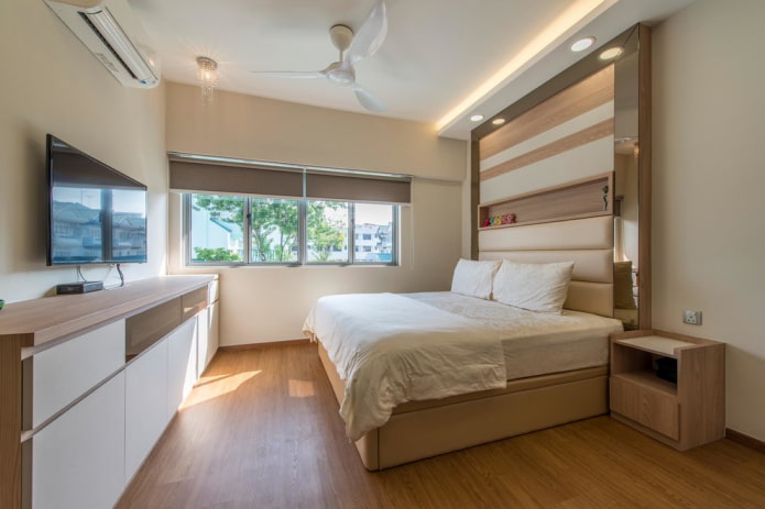 TV in the bedroom interior