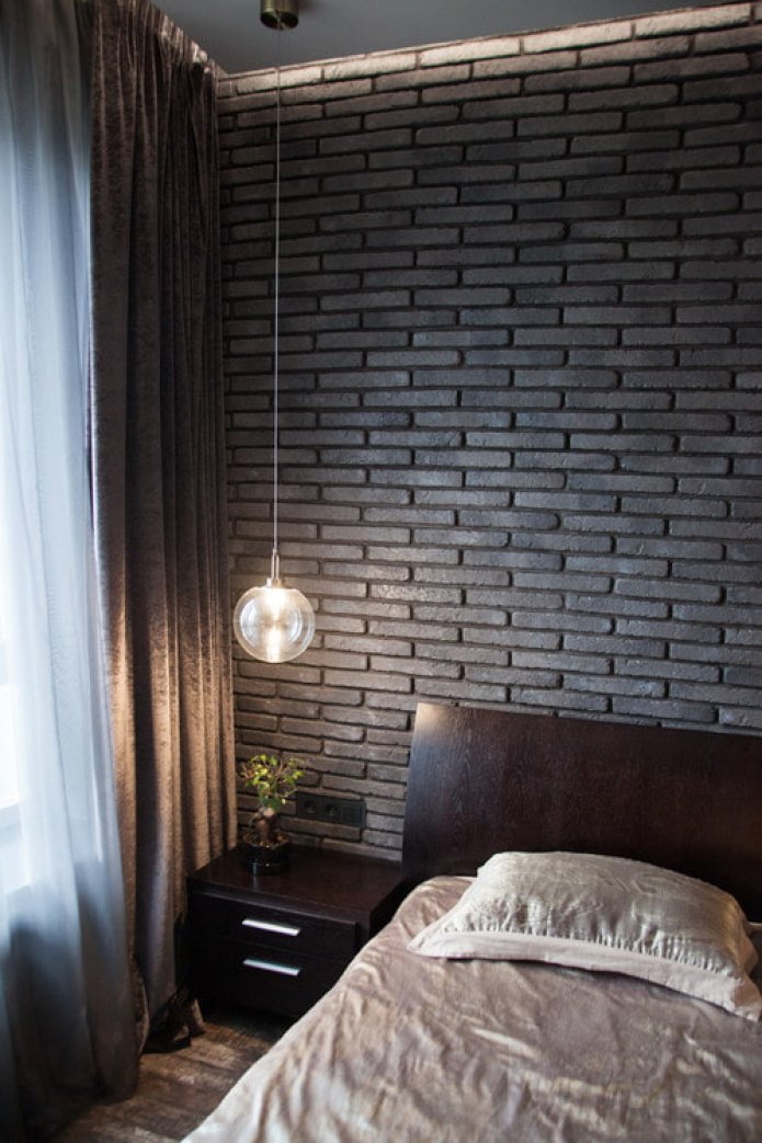 dark wood bed