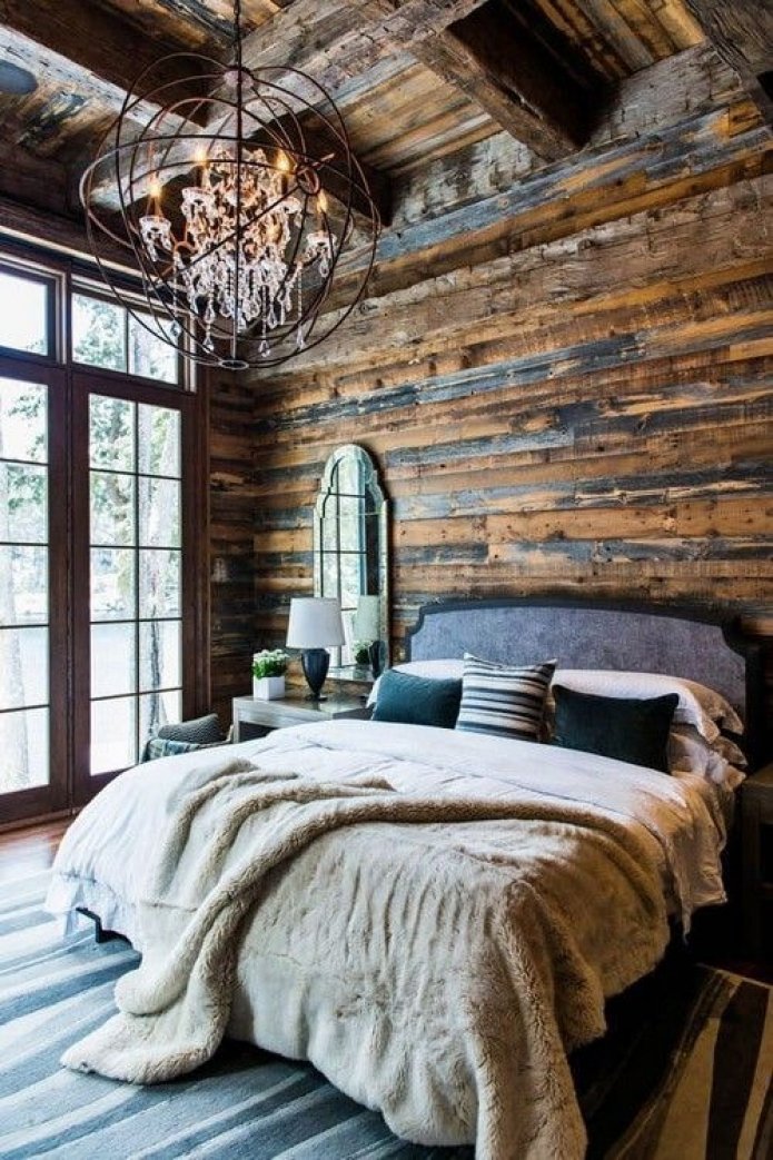 chalet style bedroom