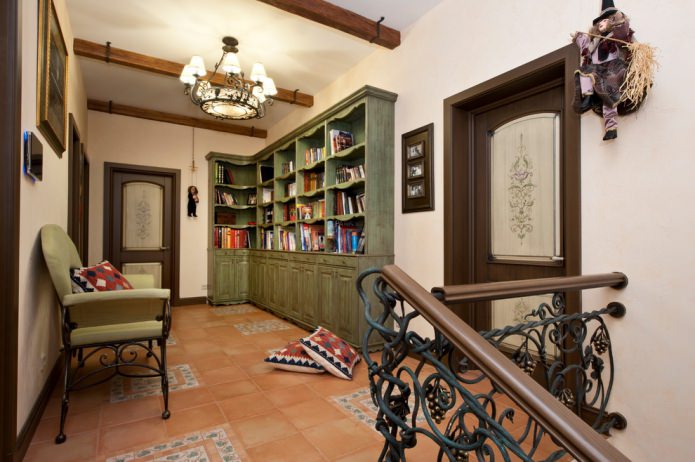interior doors with matte glass and a pattern