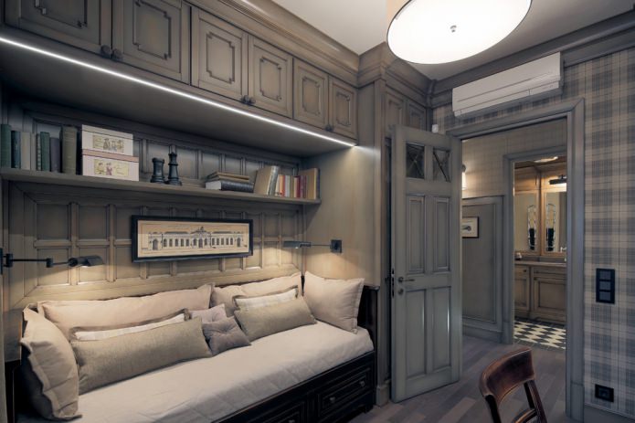 gray doors in country style
