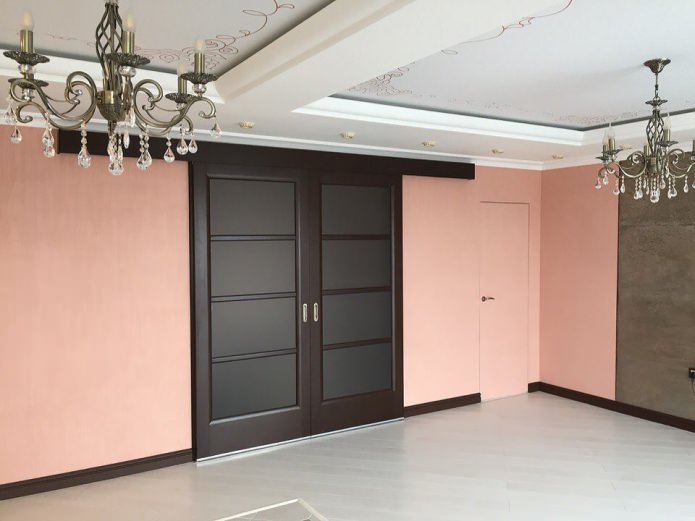 wenge doorway with dark glass