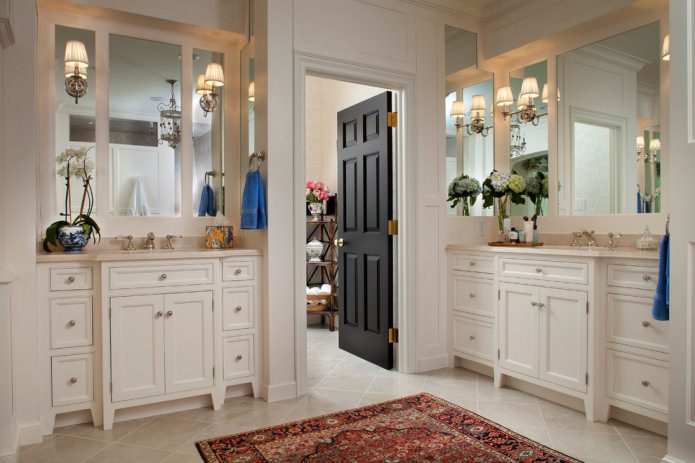 classic bathroom interior
