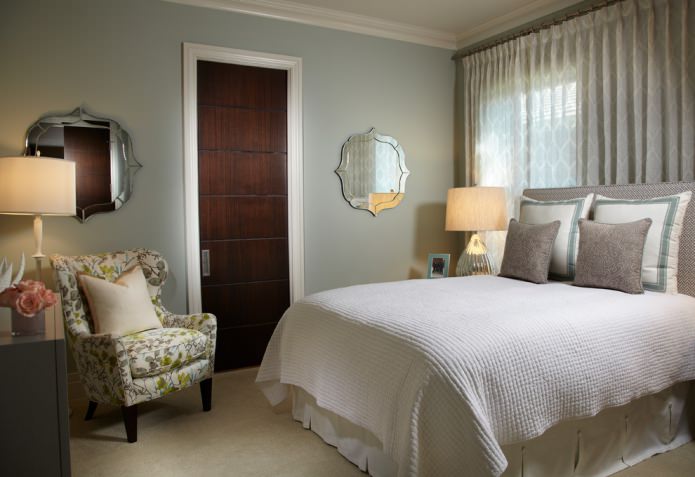 dark brown door and light floor