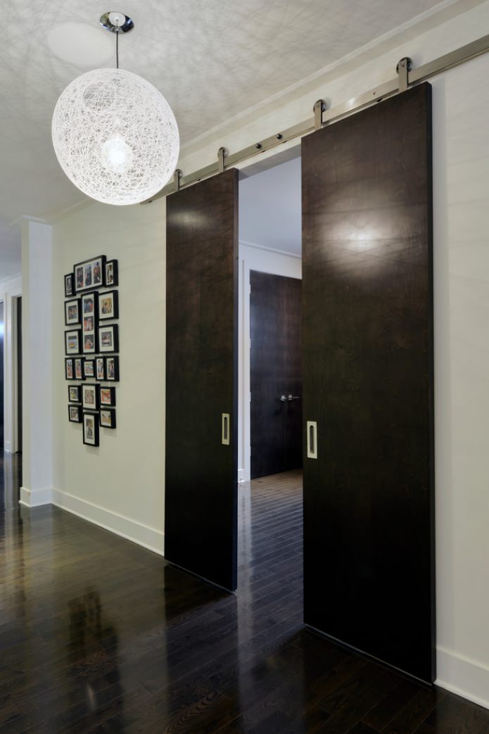 sliding dark doors