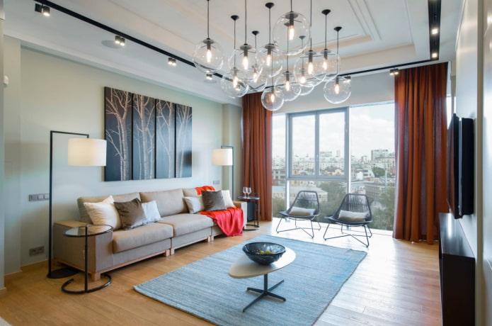 lighting scenarios in the living room
