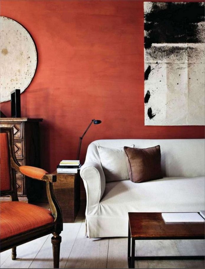 dark orange walls
