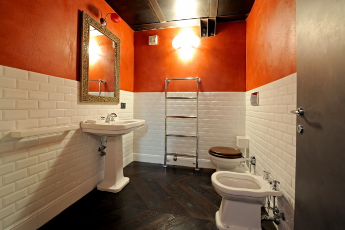 combination of white and orange