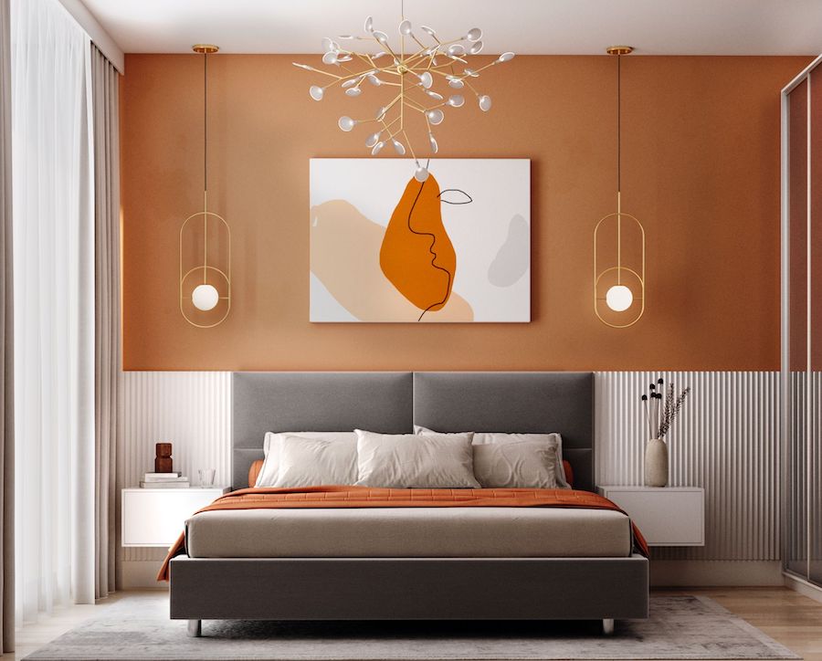 terracotta bedroom