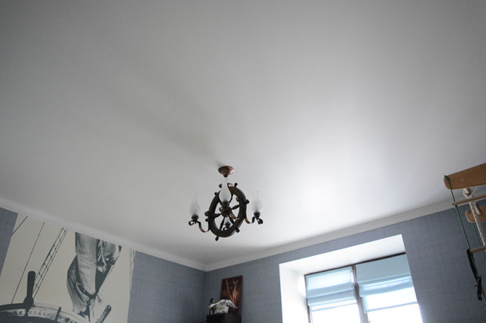 fabric ceiling in the nursery