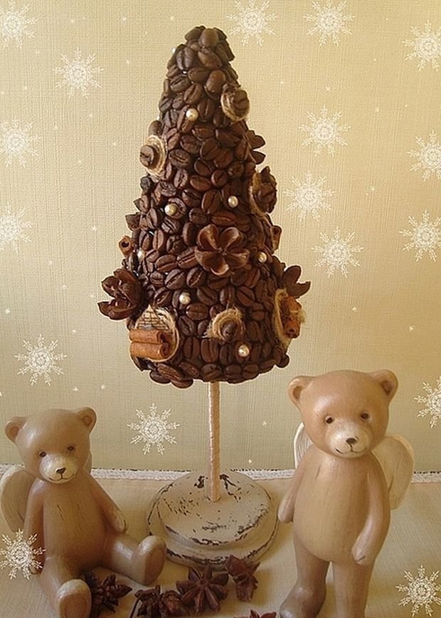 In the form of a Christmas tree