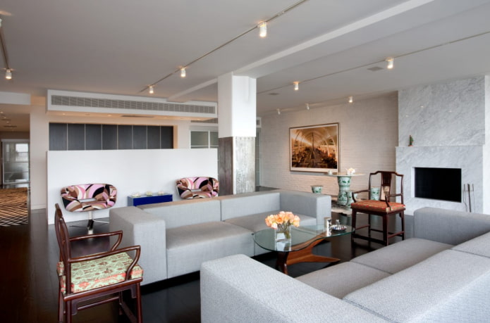 living room lighting with track lights