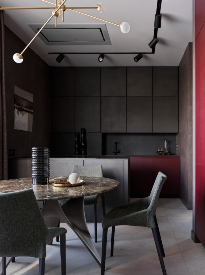 directional light in the kitchen