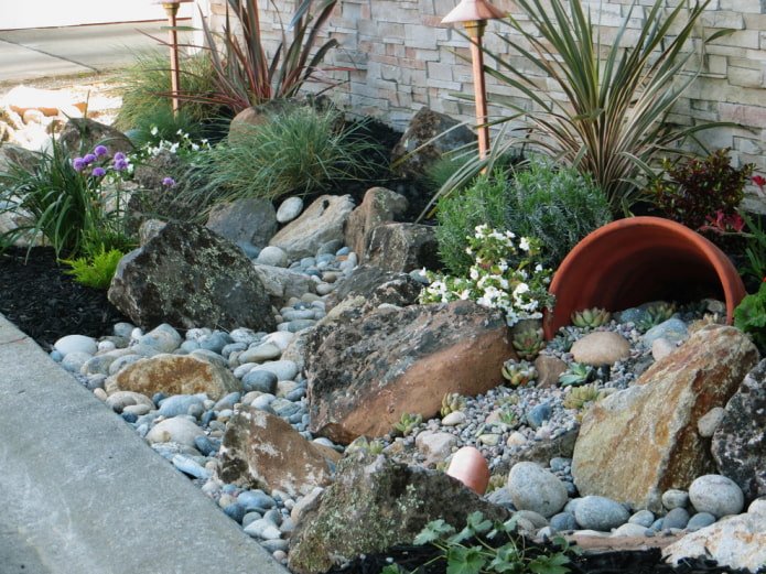Stream-flowerbed