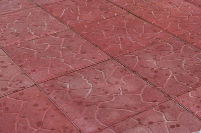 trapezoid paving slab with cloud texture