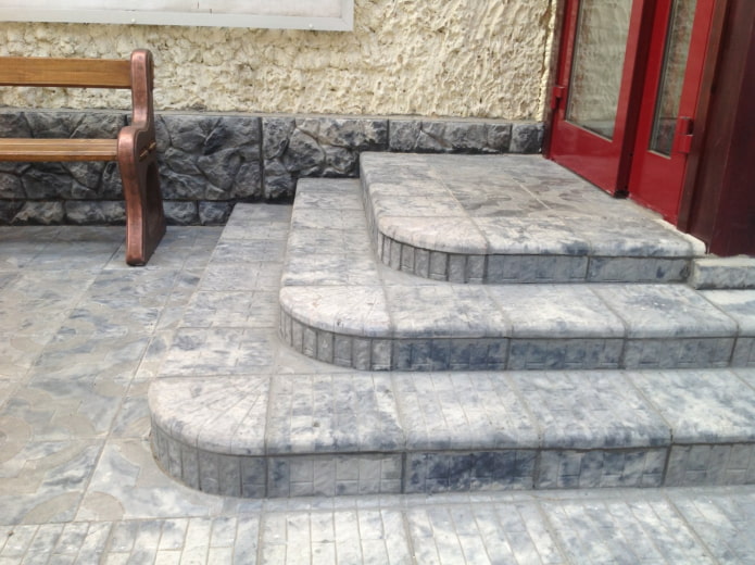 pavement tile with marble texture