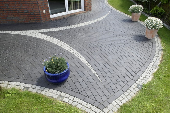 gray paving slab