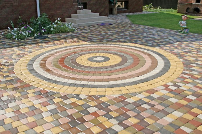 mosaic pavement tiles