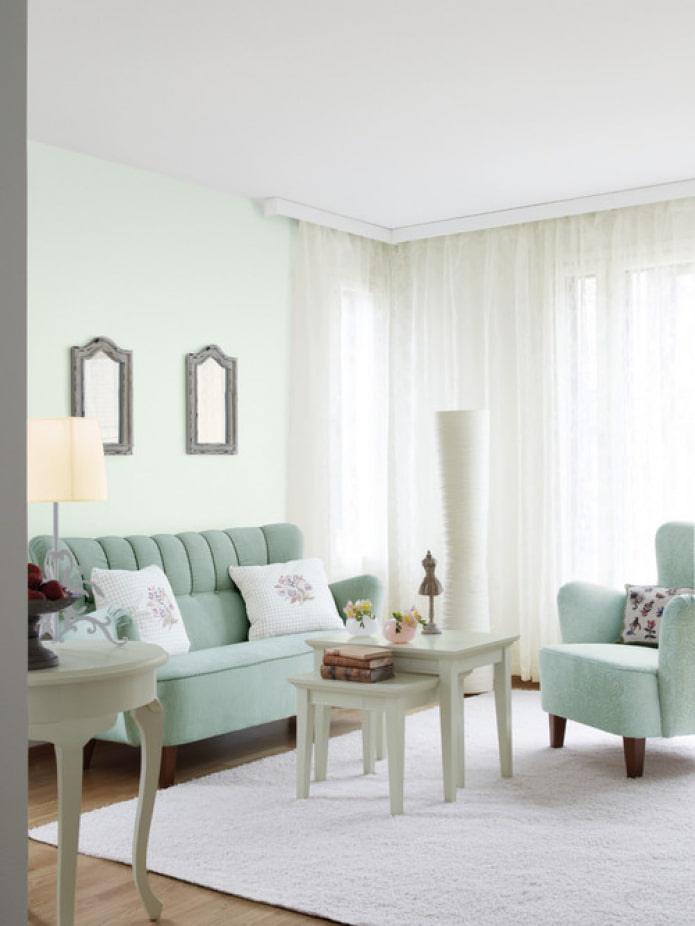 pastel shades of furniture
