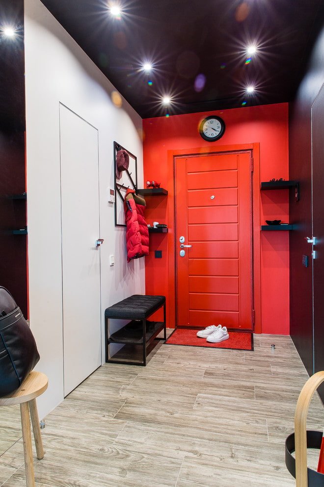 red doors in the interior