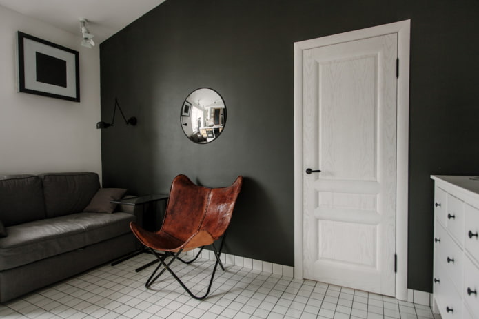 doors of bleached oak color in the interior