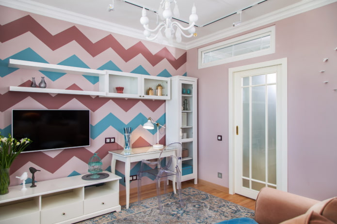 combination of doors with furniture in the interior