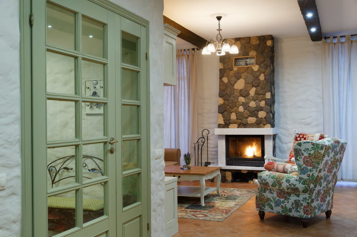 olive doors in the interior
