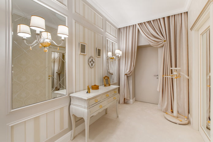 doors in the interior in a classic style