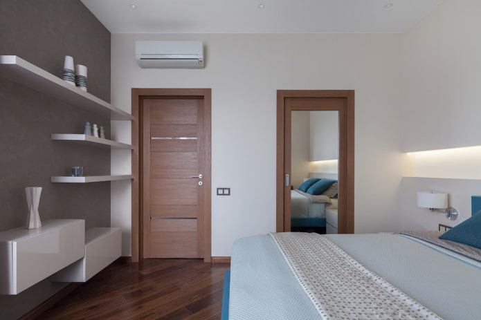 doors in the bedroom interior