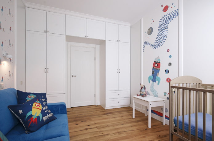 doors in the children's room interior