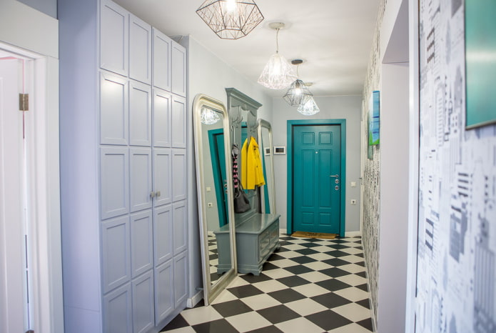 doors in the hallway interior