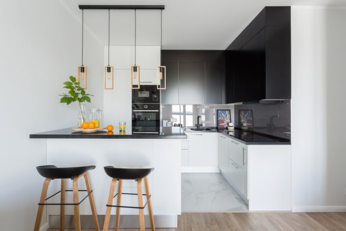 Black and white interior