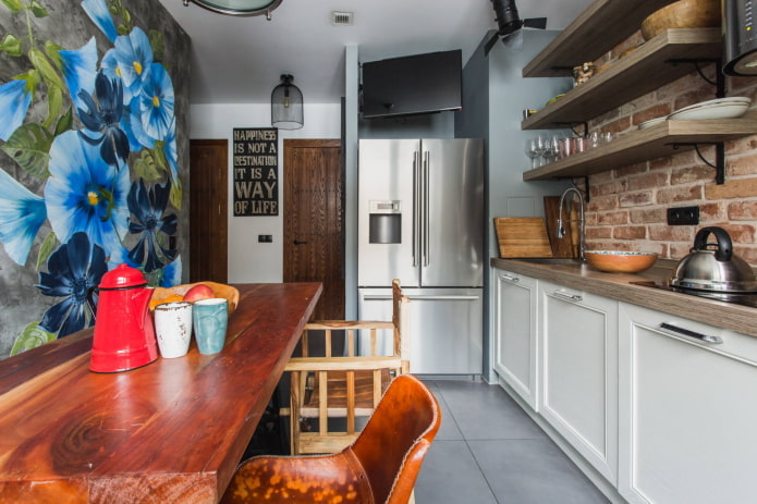 Loft style kitchen