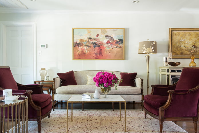 classic style armchairs