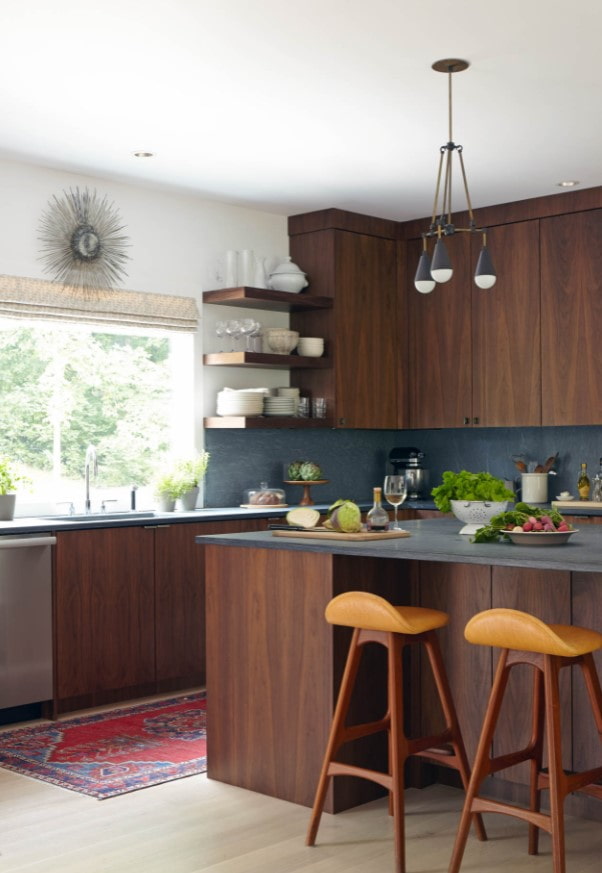 modern wooden kitchen