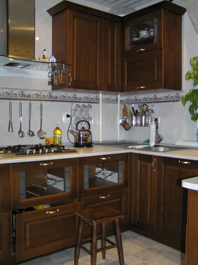 wooden kitchen with milling